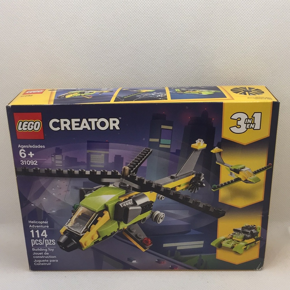 Lego Creator 3 in1 Helicopter Adventure 31092 Building Toy Set